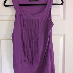 The Limited Purple Ribbed Sleeveless Tank Top